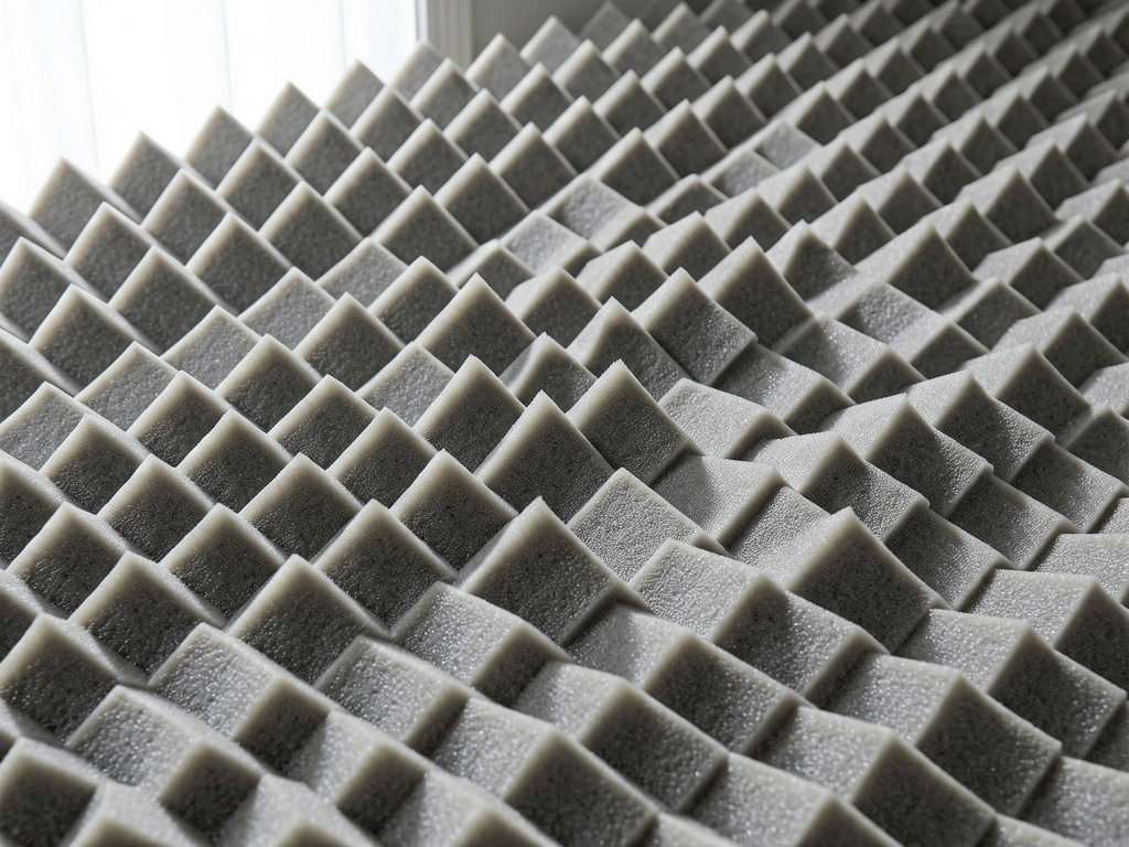 Textura de paneles acústicos minimalistas